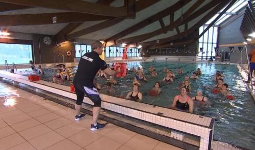 Le work-out aquatique testé à la piscine de Huy