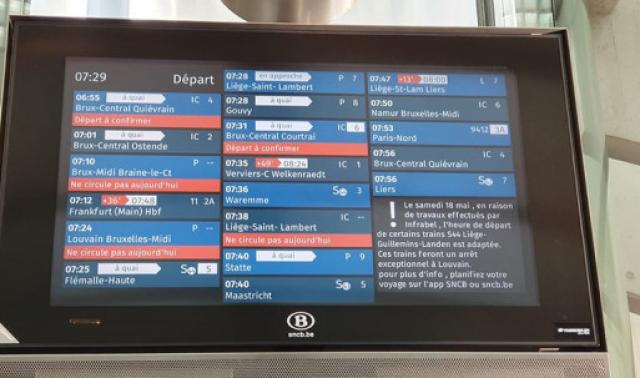 Perturbations sur le rail ce mardi 14 mai
