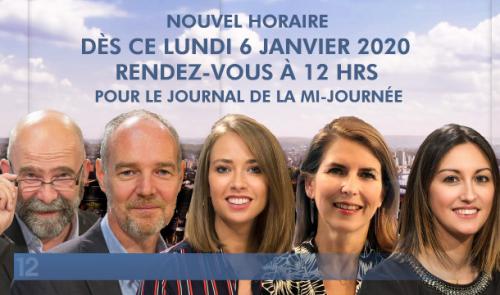 Votre JT de la mi-journée diffusé plus tôt 