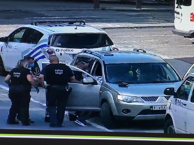Liège : le motard et l'accouchement en pleine ville
