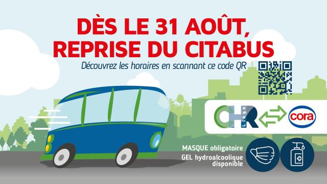 Reprise des navettes CItabus du CHR Citadelle 