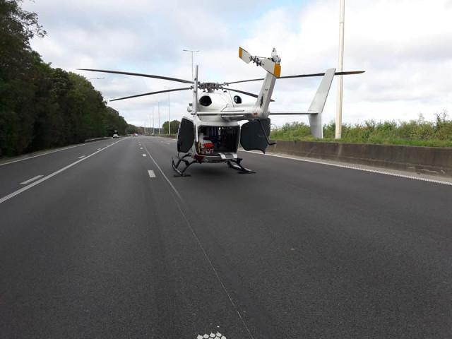 L'autoroute A15/E42 a été temporairement fermée ce matin