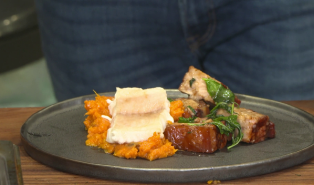 Winter Grill - Lard au basilic thaï et loup de mer