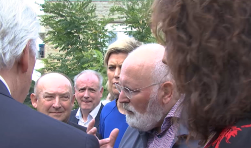 Frans Timmermans rencontre des victimes de la crise climatique