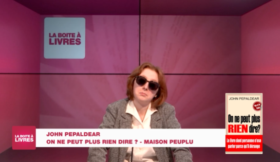 Boite à livres: John Pepaldear, On ne peut plus rien dire ? (Maison Peuple)