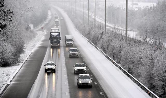 Alerte jaune aux conditions glissantes en provinces de Liège, Namur et Luxembourg