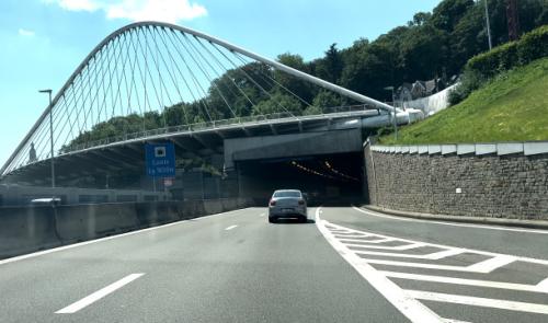 Tunnel de Cointe fermé vers le Luxembourg