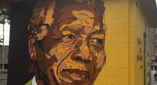 2 fresques pour les 100 ans de Nelson Mandela 