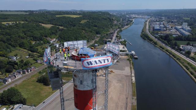 Awirs : un chantier à 150 mètres de haut