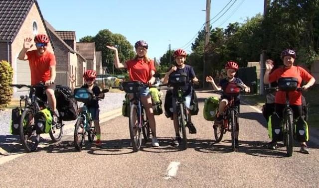 Berloz: Toute la famille à vélo pour un tour du monde!
