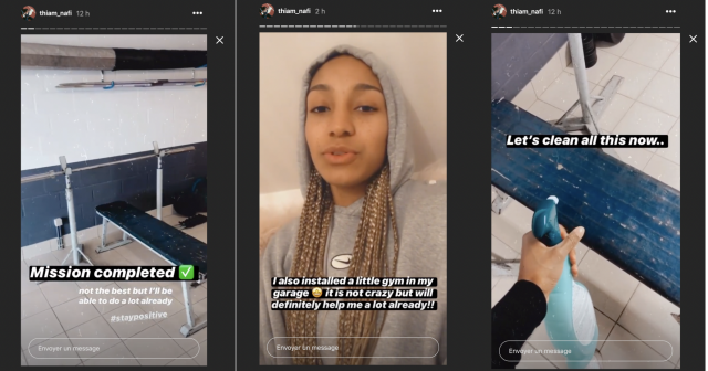 Conditions d'entraînement adaptées pour Nafi Thiam