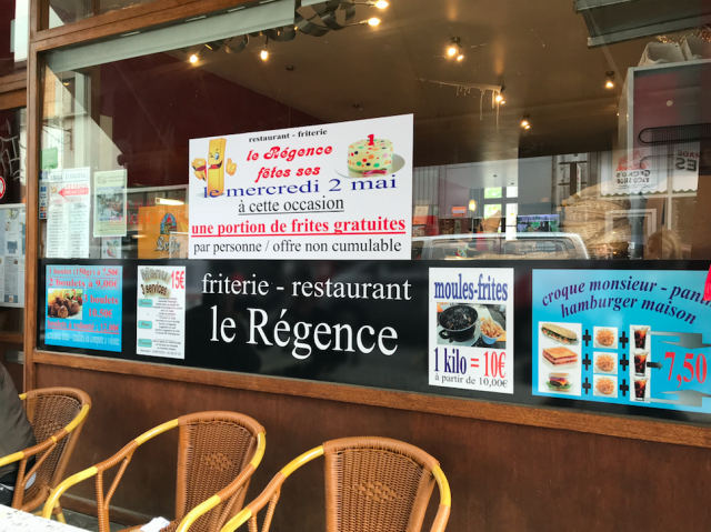 Cornets de frites gratuits mercredi ! 