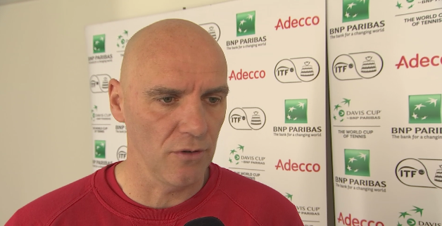 Coupe Davis : présentation avec le capitaine de l'équipe belge