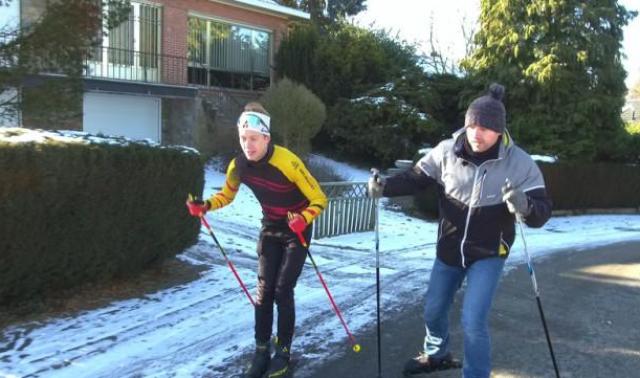 Dans les roues d'un jeune biathlète liégeois