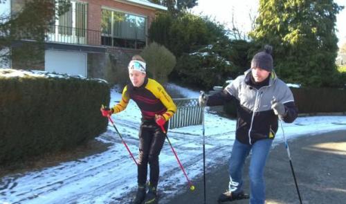 Dans les roues d'un jeune biathlète liégeois