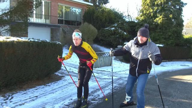 Dans les roues d'un jeune biathlète liégeois