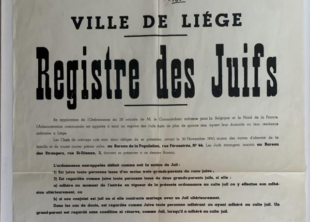 De Liège à Auschwtiz : itinéraires de juifs déportés