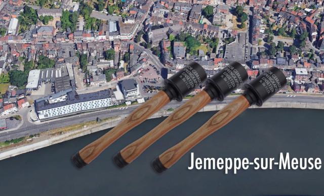 Des grenades allemandes tombées d'un faux plafond