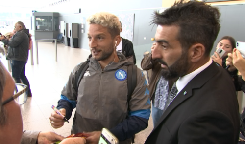 Dries Mertens et Naples bien accueillis en région liégeoise