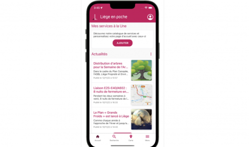 Du neuf pour l'application "Liège en poche" !