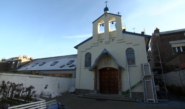 Vandalisme à l'église orthodoxe russe de Liège