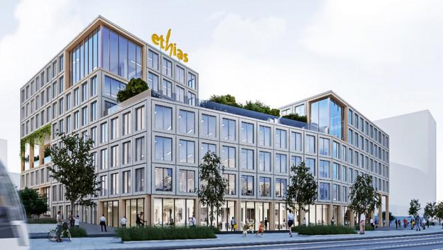 Ethias s'implantera en 2024 à l'éco-quartier de Coronmeuse 