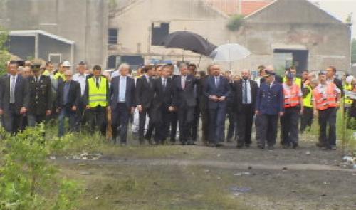 Visite royale à Saint-Georges après l'accident