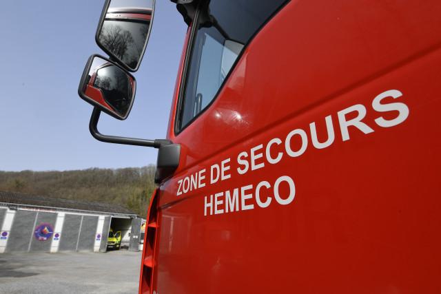 Incendie dans une habitation à Amay, deux personnes secourues par les pompiers