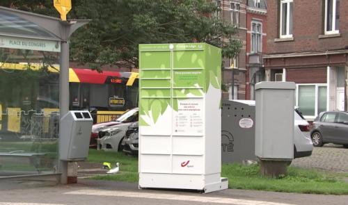 Installation des premières boites à colis à Liège