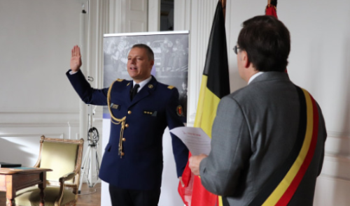 Jean-Marc Demelenne, le nouveau Chef de Corps de la police de Liège, a prêté serment