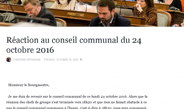 Le MR liégeois remonté après le conseil communal liégeois 