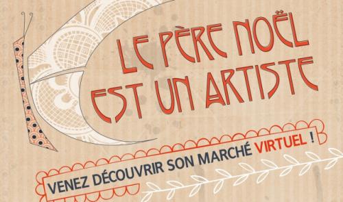 Le Père Noël est un artiste, un marché virtuel par le centre culturel de Seraing 