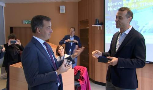 Le Premier en visite à la centrale nucléaire de Tihange