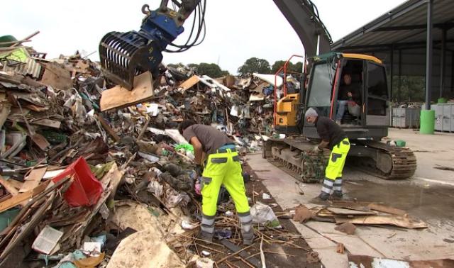 Les déchets des inondations triés et recyclés à Tinlot