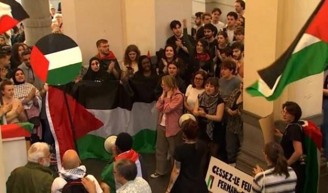 Soutien à la Palestine: les étudiants expulsés de l'ULiège