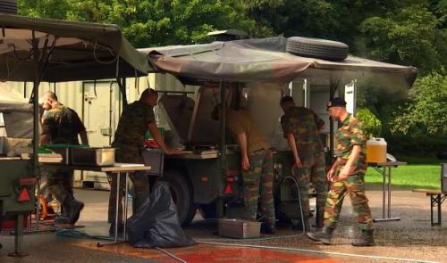 Les militaires de retour à Chaudfontaine  