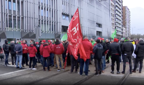 Manifestation des travailleurs de Liberty Steel