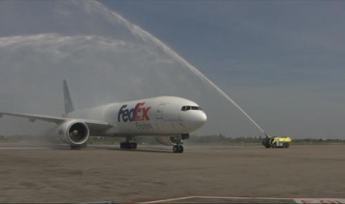 Liaison logistique Liège - Memphis : vol inaugural