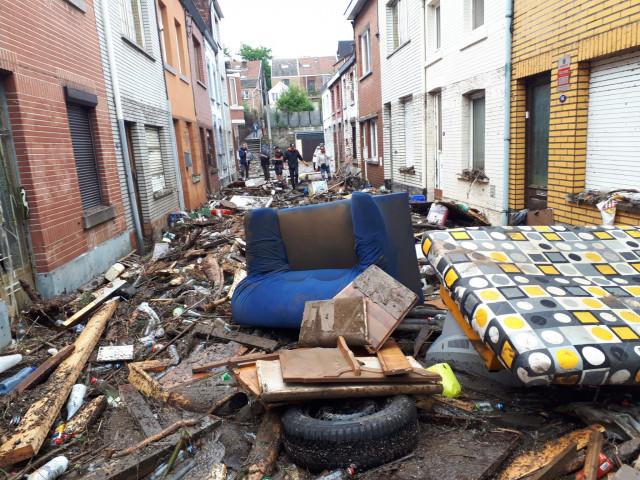 Liège :  13 700 personnes sinistrées dans 4848 bâtiments 