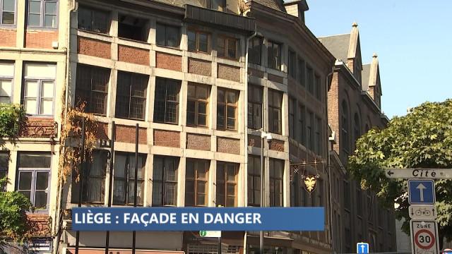 Liège : risque d'effondrement d'une maison classée