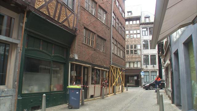 Liège : une maison menace de s'effondrer 
