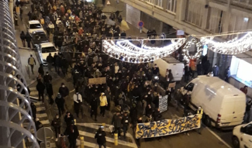 Manifestation anti-couvre-feu à Liège : 500 manifestants et 17 arrestations