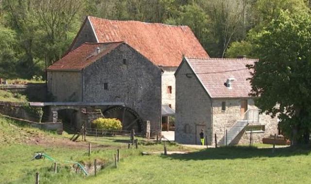 Moulin de Ferrières: la roue à aubes fonctionne à nouveau