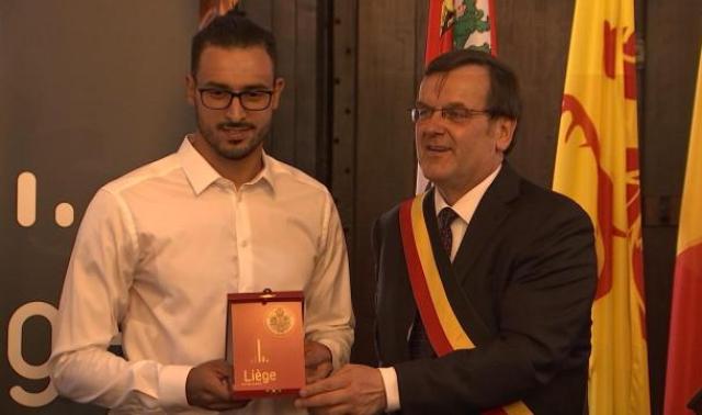 Nacer Chadli, nouveau citoyen d'honneur de la ville de Liège 