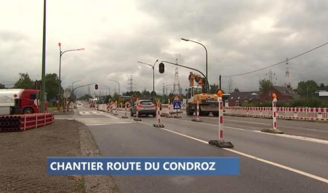 Neupré : chantier route du Condroz