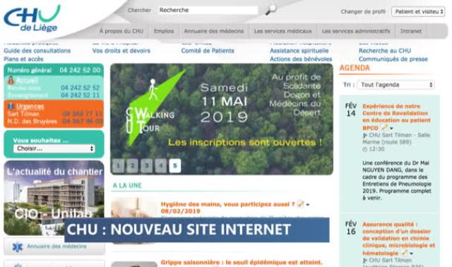Nouveau site Internet pour le CHU de Liège ! 