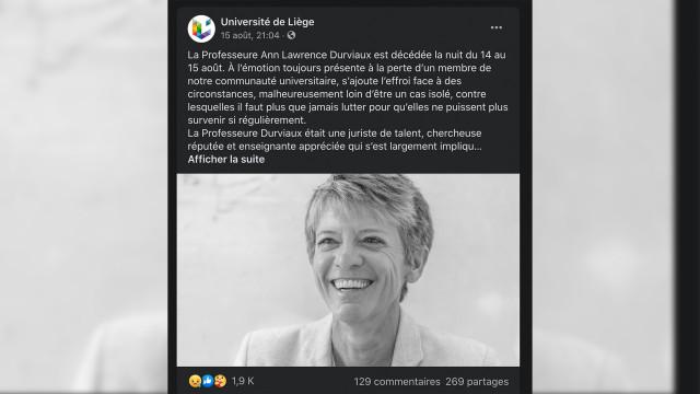 Plusieurs facultés de l'ULiège rendent hommage à Ann Lawrence Durviaux