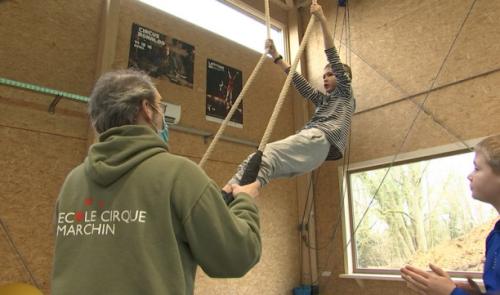 Premier stage organisé dans la toute nouvelle Ecole du cirque