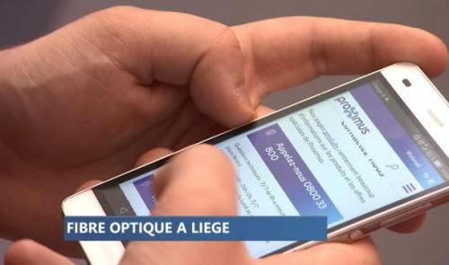 Proximus : installation de la fibre optique à Liège 