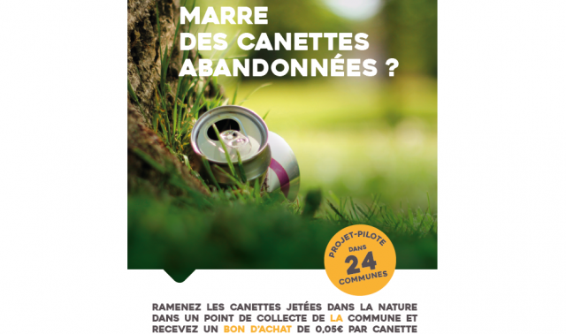 Reprise des canettes abandonnées : 4 communes liégeoises participent